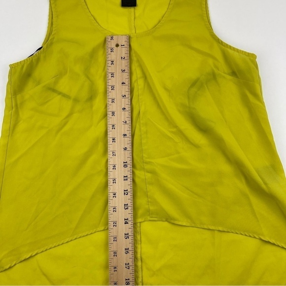 Kardashian Kollection Tank Top Womens Large Yellow Sheer - Picture 9 of 11